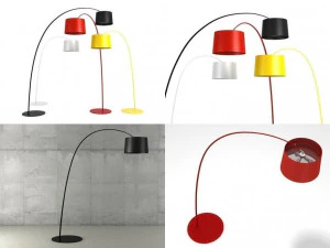 细枝落地灯 3D 模型