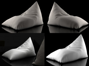 A moi beanbag 3D Model