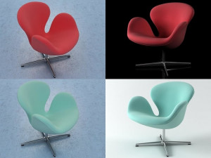 swan by fritz hansen Modelo 3D