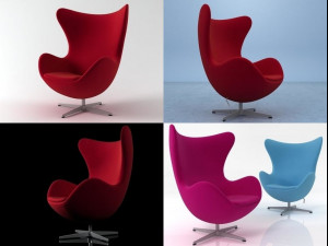 egg by fritz hansen 3D 모델