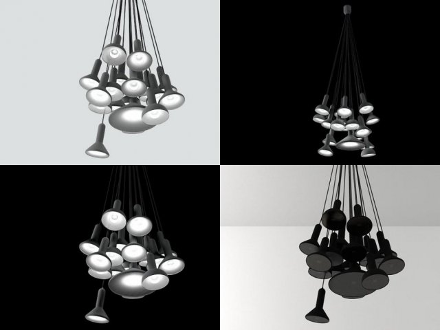 torch bunch 20 3D Model .c4d .max .obj .3ds .fbx .stl .blend 