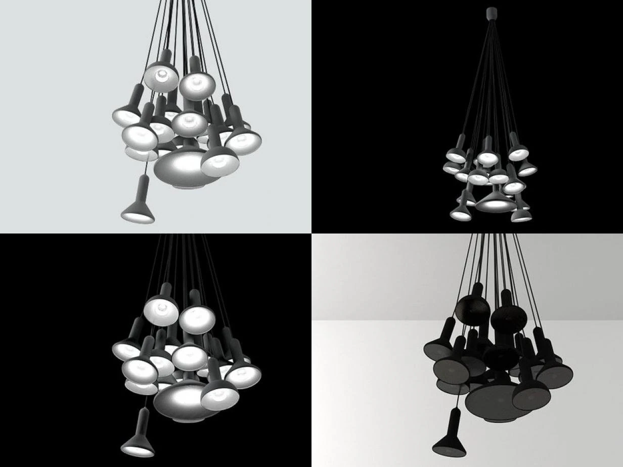 torch bunch 20 3D Model .c4d .max .obj .3ds .fbx .stl .blend 