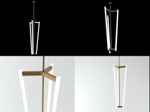 tube chandelier 3D-Modell