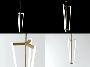 lustre de tubo Modelo 3D