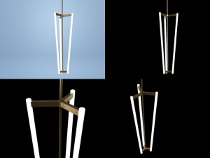 tube chandelier Model 3D