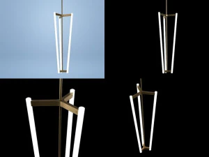 tube chandelier 3D Model