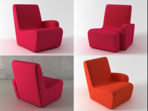 hm55 chair 3D Модель