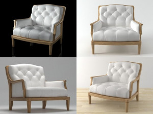 nap armchair by jacinto usn 3D 모델