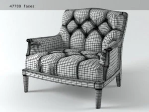 nap armchair by jacinto usn 3D Model