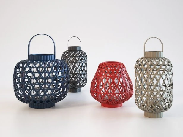 savana lanterns 3D Model .c4d .max .obj .3ds .fbx .stl .blend