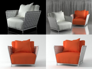 inout 801fw armchair by gervasoni Modelo 3D