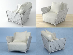 inout 801fw armchair by gervasoni Modelo 3D