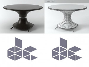 nilo large table by emu group Model 3D