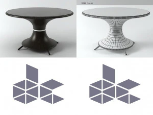 nilo large table by emu group 3D Model