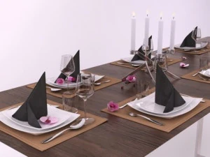 mesa posta 02 por smallaccents Modelo 3D