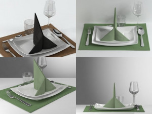 table set 02 by smallaccents 3D-Modell