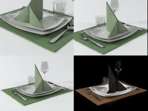 table set 02 by smallaccents 3D Model