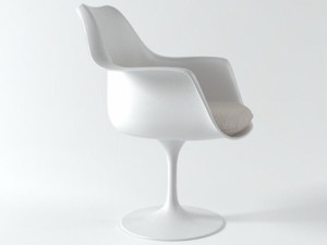 tulip chair by knoll 3D Model