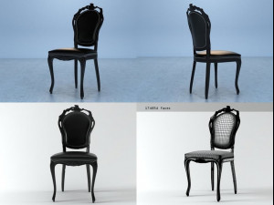 smoke dining chair by moooi 3D मॉडल