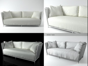 inout 801fw sofa by gervasoni Modelo 3D