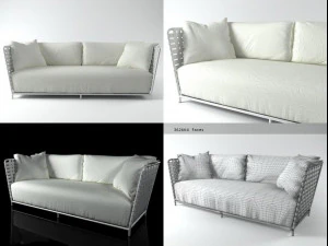 inout 801fw sofa by gervasoni 3D Model