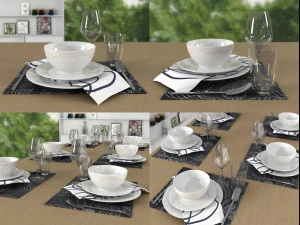 table set 01 3D Model