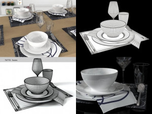 table set 01 Modelo 3D