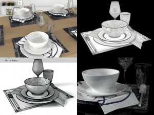 table set 01 3D Model