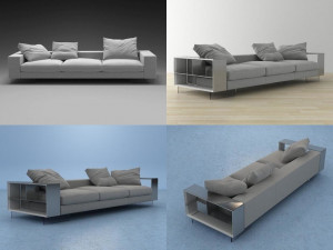 lightpiece sofa by flexform Model 3D