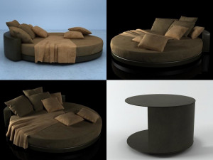 glamour bed by ivano redaelli 3Dモデル