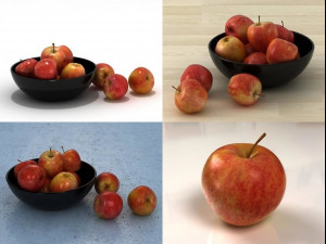 gala apples 3D Модель