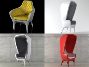 showtime armchair by bd barcelona 1972 3D Модель