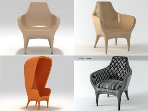 showtime armchair by bd barcelona 1972 3D Модель