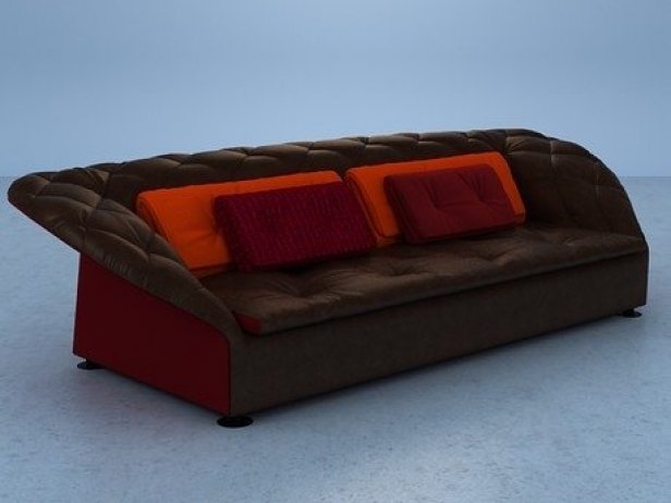 bohemian sofa by moroso 3D Model .c4d .max .obj .3ds .fbx .stl .blend 