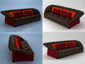 bohemian sofa by moroso 3D Model