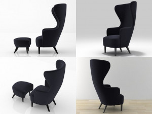 wingback by tom dixon 3D Model
