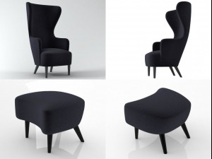 wingback by tom dixon 3D Model