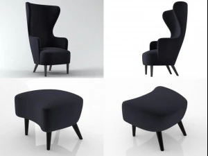 wingback by tom dixon 3D Model