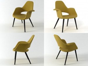organic highback by vitra 3D Model