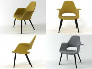 organic highback by vitra 3D Model