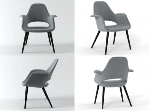 organic highback by vitra 3D Model