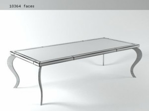 galbes table 3d 3D 模型