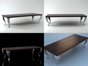 venus table by baxter Modèle 3D