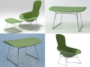 bertoia bird by knoll 3D Model