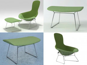 bertoia bird by knoll 3D Model