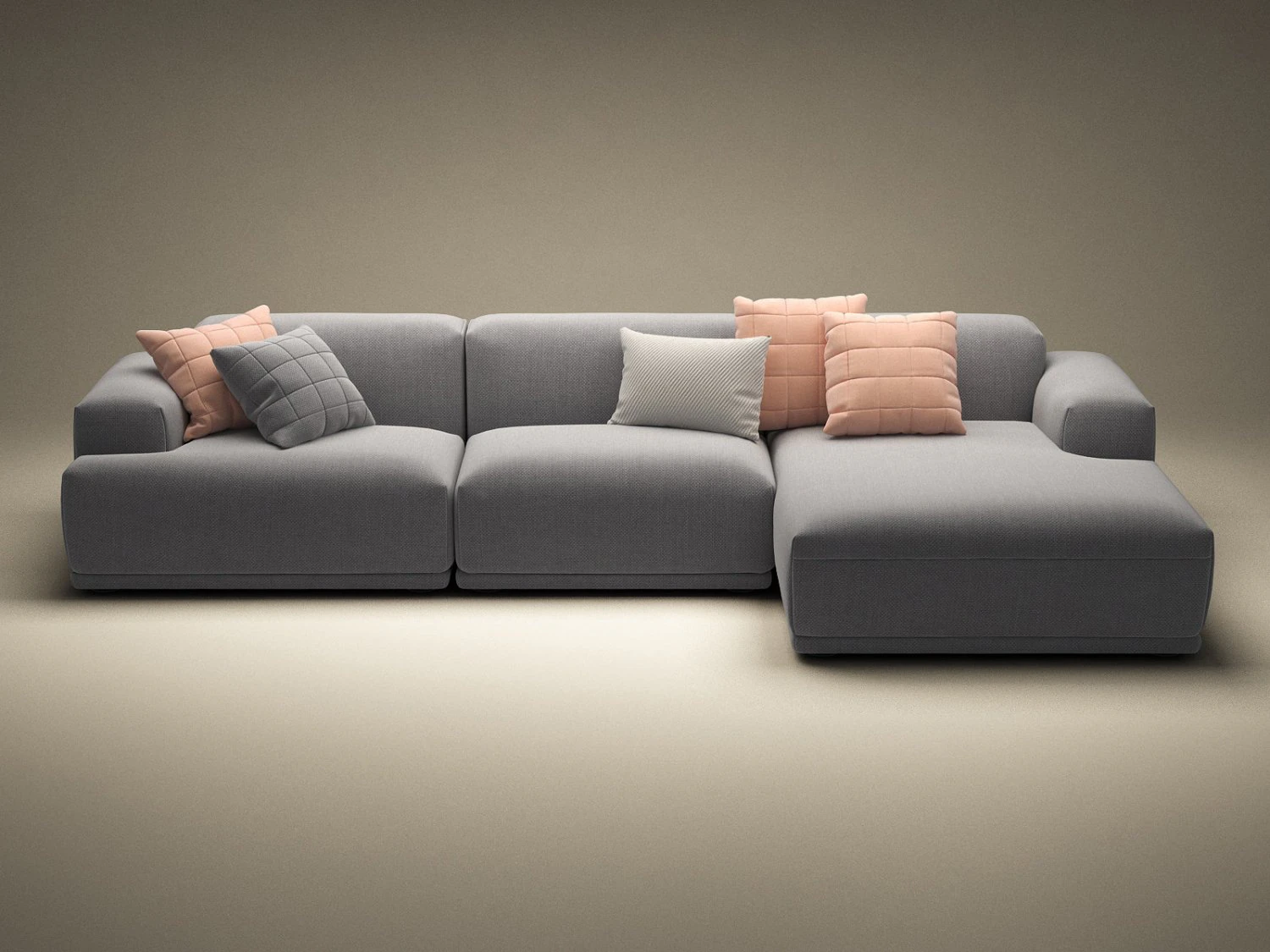 connect 3-seater lounge by muuto 3D Model .c4d .max .obj .3ds .fbx .stl .blend 