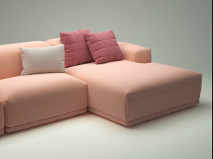connect 3-seater lounge by muuto Modello 3D