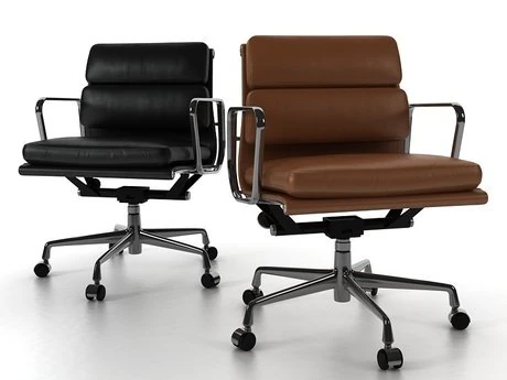 eames soft pad chair by vitra 3D Model .c4d .max .obj .3ds .fbx .stl .blend 