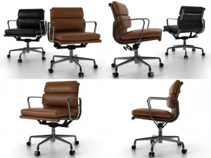 eames soft pad chair by vitra 3D Model