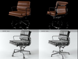 eames soft pad chair by vitra 3D 模型